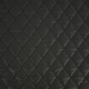Black Quilted Bentley Double Stitch Leather Car Seats Upholstery Fabric 54" Black