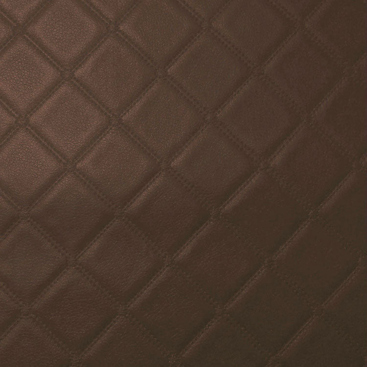 Trellis Quilted Vinyl Faux Leather Upholstery Fabric 140cm