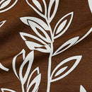 Blue Floral Upholstery Fabric Material Brocade Curtain Roman Blinds Brown, 140cm