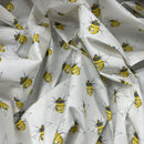 27m Bumblebee Rose & Hubble Cotton Poplin Dress Fabric 45”