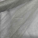 Cobweb Mesh Soft Tulle Fabric Dressmaking 60" Silver/Grey