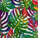 Tropical Cotton Fabric Palm Leaves Curtain Upholstery Jungle Palm Leaf 54” Per 1/2M