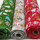 300m Xmas Polycotton Fabric Christmas 45" Wholesale Job Lot