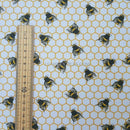 27m Wholesale Rose & Hubble Fabric Bee Poplin Cotton Honeycomb Dress 45" Ivory/Cream