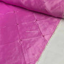 Prestige Diamond Quilted & Pearl Taffeta Fabric 60", Pink Shot Cerise