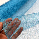 Cobweb Mesh Soft Tulle Fabric Dressmaking 60" Turquoise