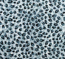 100% Cotton Poplin Fabric - Animal Leopard Spots 45", Grey