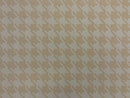 Beige/Gold Houndstooth Cotton Vintage Fabric