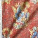 Anna French Kasbah Blue Floral Vintage Cotton Fabric 54, Spice Red
