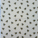 27m Wholesale Rose & Hubble Fabric Bee Poplin Cotton Honeycomb Dress 45" Ivory/Cream