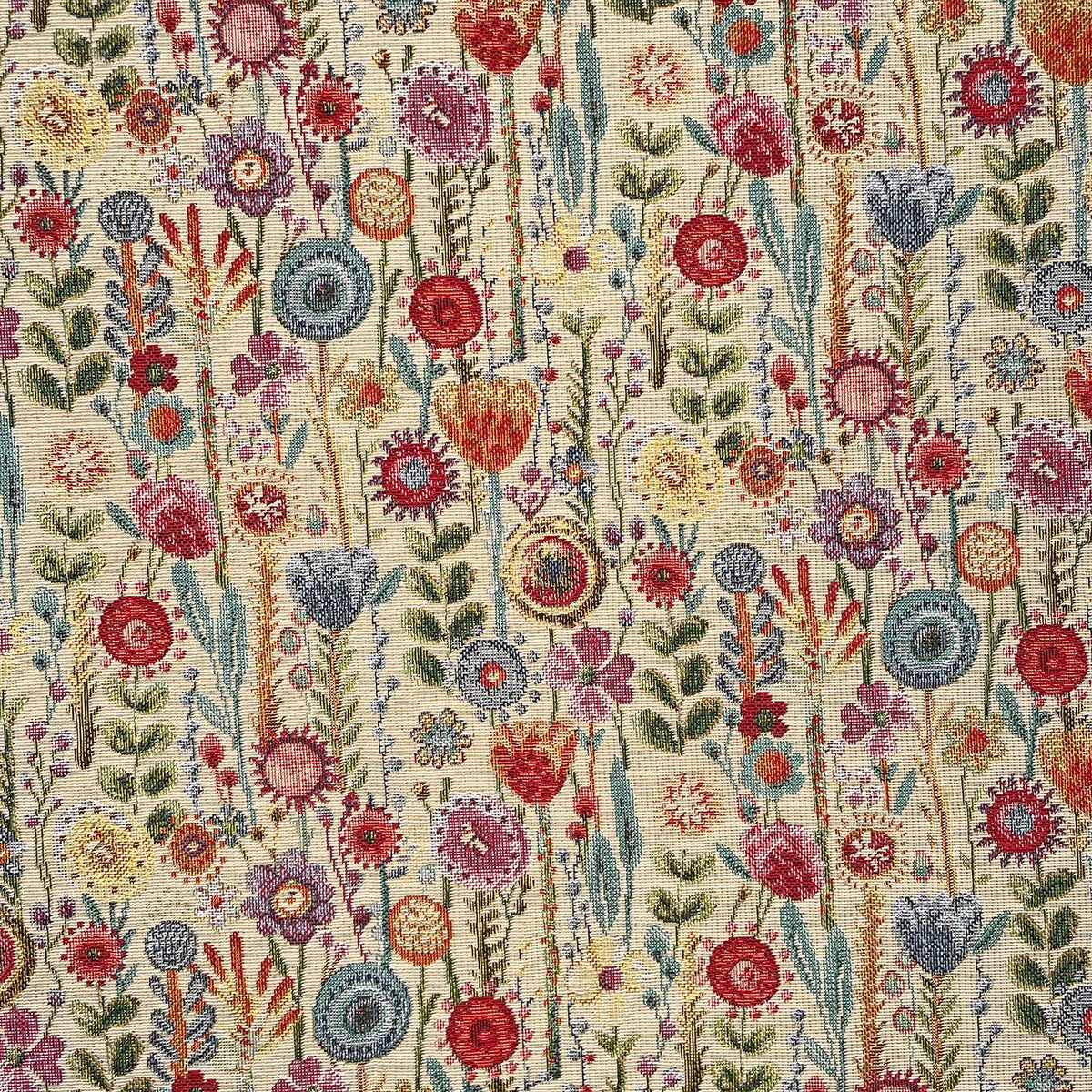 Animals & Floral Designer Tapestry Upholstery Furnishing Fabric - Bull Ring Fabrics