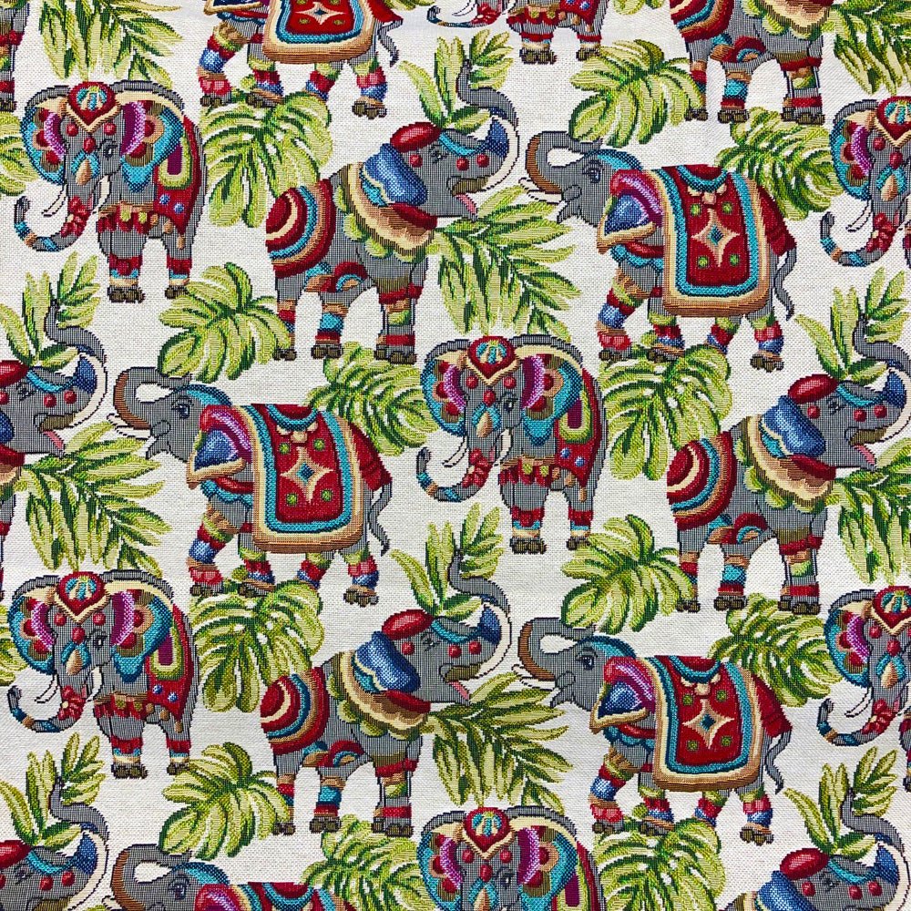 Animals & Floral Designer Tapestry Upholstery Furnishing Fabric - Bull Ring Fabrics
