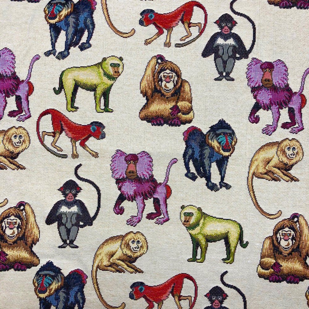 Animals & Floral Designer Tapestry Upholstery Furnishing Fabric - Bull Ring Fabrics