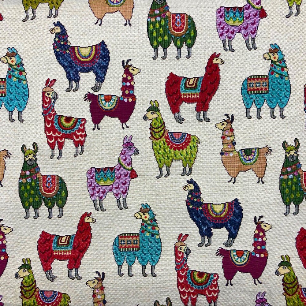 Animals & Floral Designer Tapestry Upholstery Furnishing Fabric - Bull Ring Fabrics