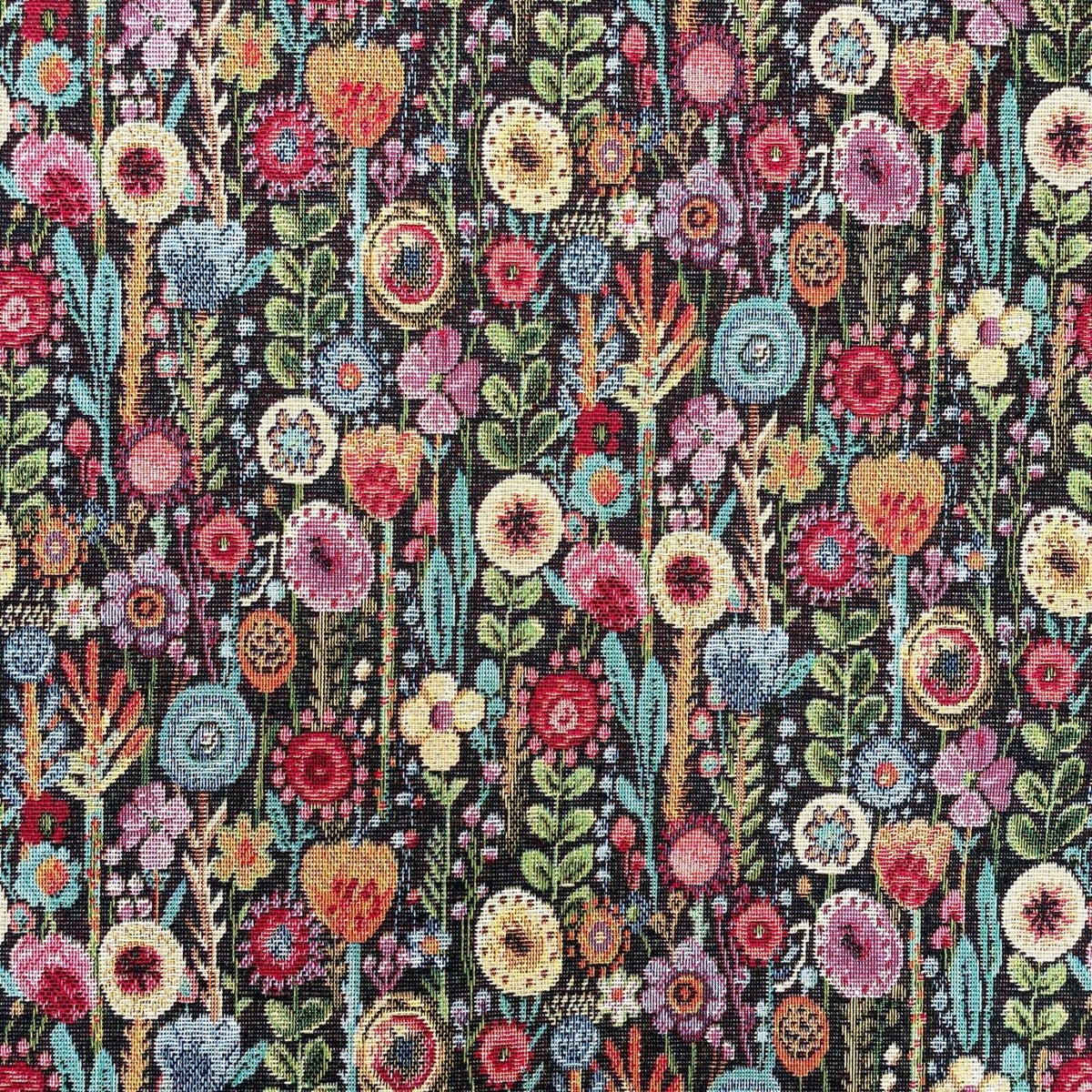 Animals & Floral Designer Tapestry Upholstery Furnishing Fabric - Bull Ring Fabrics