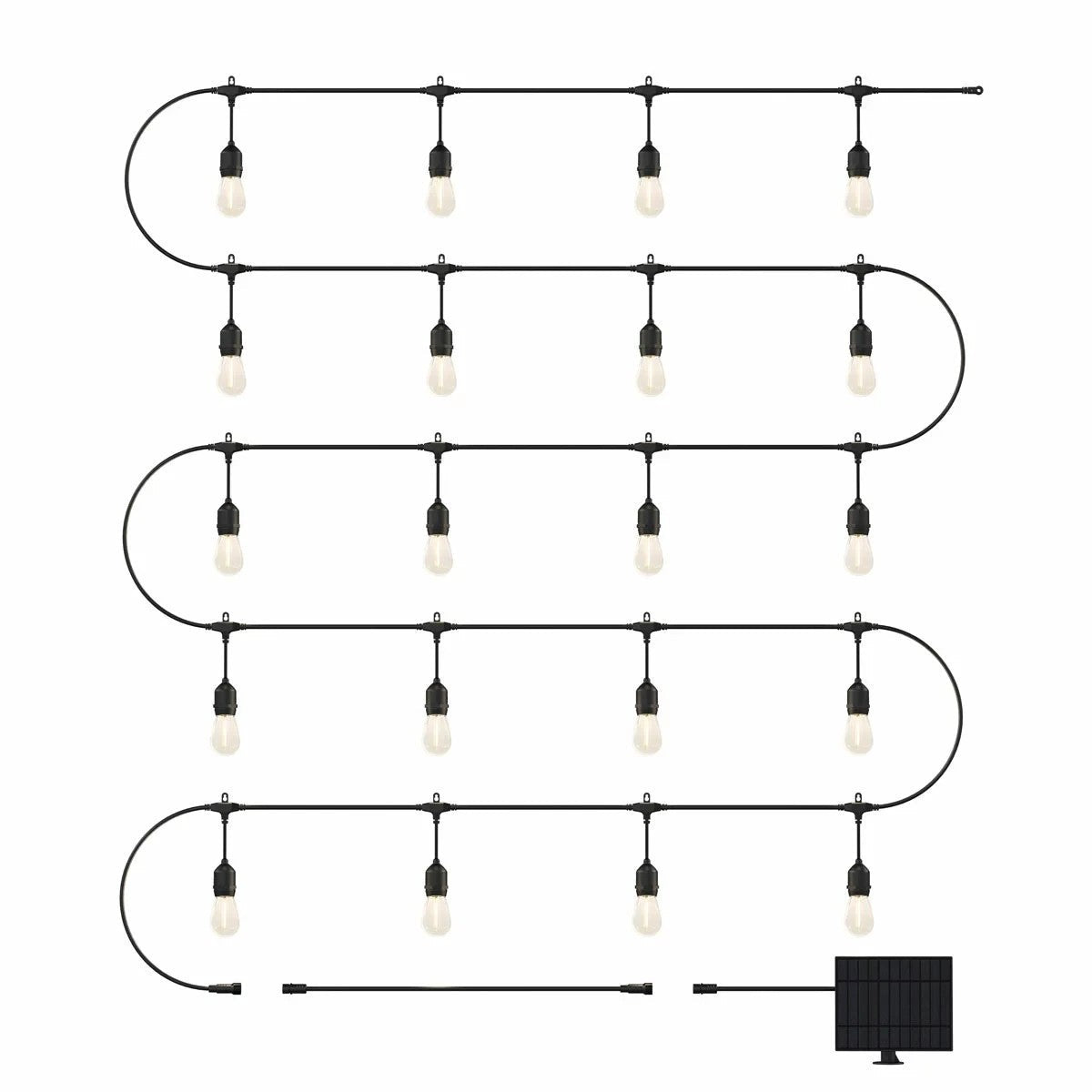 Artika Solar String Lights 20 LED 12.8m Patio Garden Outdoor Bar Remote USB-C - Bull Ring Fabrics