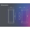 Atomi Smart Outdoor WiFi LED 2 Pack Wall Lights Sconces Google Home Housefront - Bull Ring Fabrics