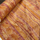 Autumn Excalibur Harlequin Printed Vintage Cotton Fabric 140cm, Orange - Bull Ring Fabrics