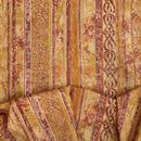 Autumn Excalibur Harlequin Printed Vintage Cotton Fabric 140cm, Orange - Bull Ring Fabrics