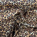 Beige Leopard Spots 100% Cotton Poplin Fabric Rose & Hubble 112cm - Bull Ring Fabrics