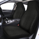 Black Quilted Bentley Double Stitch Leather Car Seats Upholstery Fabric 54" Black - Bull Ring Fabrics