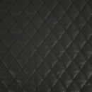 Black Quilted Bentley Double Stitch Leather Car Seats Upholstery Fabric 54" Black - Bull Ring Fabrics