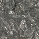 Bling Sequins On Net Fabric Dress Draping 140cm, Grey - Bull Ring Fabrics
