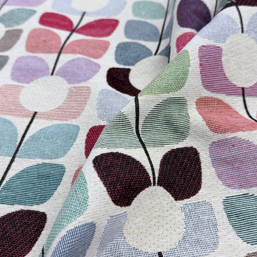 Bloom Blossom Abstract Floral Tapestry Upholstery Fabric 140cm - Bull Ring Fabrics