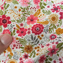 Blossom Floral Flowers Print Rose & Hubble Cotton Poplin Fabric - Bull Ring Fabrics