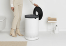 Brabantia 60L Laundry Bin White | Quick-Drop Lid | Removable Cotton Bag - Bull Ring Fabrics