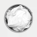 Brabantia 60L Laundry Bin White | Quick-Drop Lid | Removable Cotton Bag - Bull Ring Fabrics