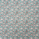 Chickens Hens 100% Cotton Poplin Fabric Rose & Hubble Quilting Dress 45", Duck Egg - Bull Ring Fabrics
