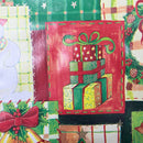 Christmas Oilcloth PVC Multi Patchwork Xmas Tablecloth Fabric - Bull Ring Fabrics