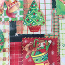 Christmas Oilcloth PVC Multi Patchwork Xmas Tablecloth Fabric - Bull Ring Fabrics