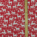 Christmas Polycotton Fabric – Rudolph Snow, 45” Wide | Crafting, Quilting & Sewing Material - Bull Ring Fabrics