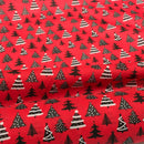 Christmas PolyCotton Fabric Xmas Crafts Material 45" - Bull Ring Fabrics