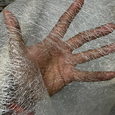 Cobweb Mesh Soft Tulle Fabric Dressmaking 60" Silver/Grey - Bull Ring Fabrics