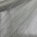 Cobweb Mesh Soft Tulle Fabric Dressmaking 60" Silver/Grey - Bull Ring Fabrics