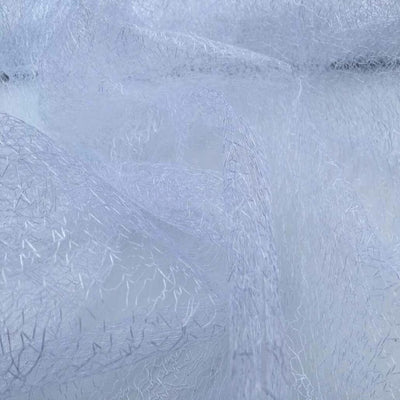 Cobweb Mesh Soft Tulle Fabric Dressmaking 60" White - Bull Ring Fabrics
