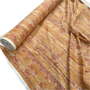 Autumn Excalibur Harlequin Printed Vintage Cotton Fabric 140cm, Orange