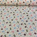 Cotton Reels Rose & Hubble Poplin Fabric, Cream - Bull Ring Fabrics