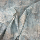 Cotton Rich Linen Look Fabric World Map Atlas Upholstery Curtain Cushion 54” - Bull Ring Fabrics