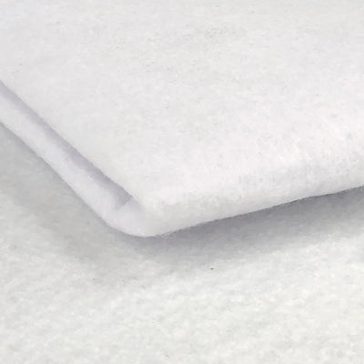 Craft Felt Fabric 150cm Wide, White - Bull Ring Fabrics