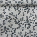 Curtain Linen Fabric Grey Money Leaf/Leaves Upholstery Cushions Eucalyptus 54" - Bull Ring Fabrics
