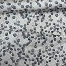 Curtain Linen Fabric Grey Money Leaf/Leaves Upholstery Cushions Eucalyptus 54" - Bull Ring Fabrics