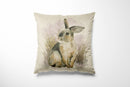 Cushion Bag Panels Animals Linen Fabric Kitten Dogs Rabbit Hare Peacocks 18x18" - Bull Ring Fabrics