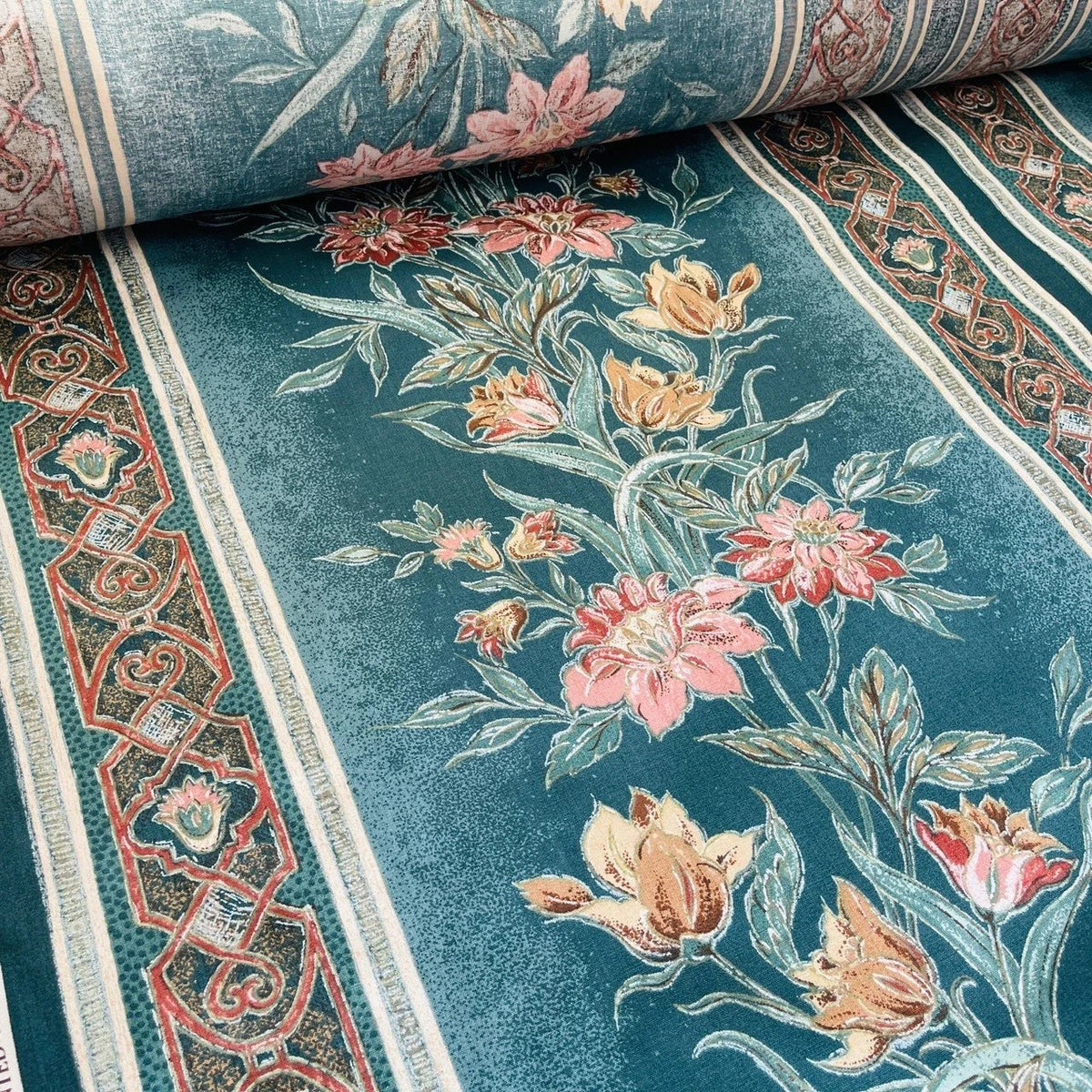 Designer Cotton Printed Fabric Designs Curtain Upholstery Material Wholesale - Bull Ring Fabrics