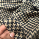 Dogtooth Jersey Stretch Spandex Dress Fabric 60" - Bull Ring Fabrics