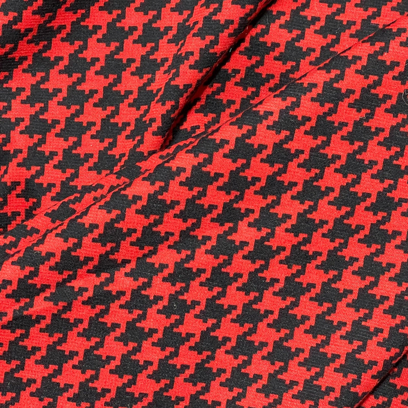 Dogtooth Jersey Stretch Spandex Dress Fabric 60" - Bull Ring Fabrics