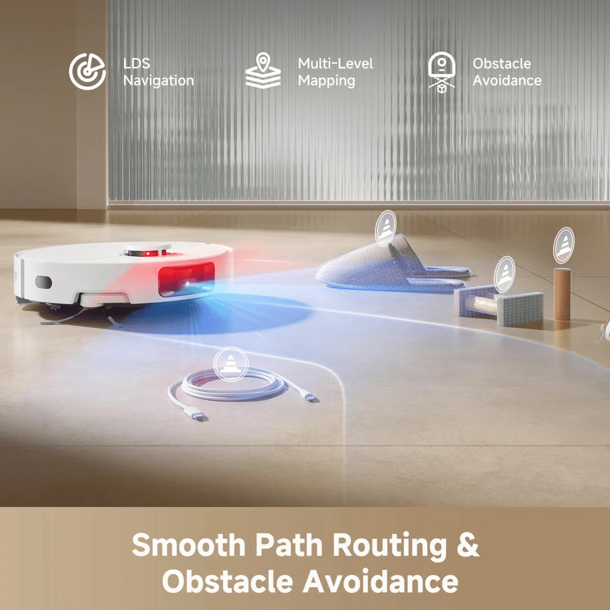 Dreame 'D20 Pro Plus' Auto-Empty Robot Vacuum Cleaner & Mop Smart Mobile App - Bull Ring Fabrics
